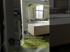 PUR Adhésif à fusion chaude pour la stratification plate du bois